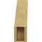 Ekena Millwork 5-inch W x 14-inch D x 18-inch H Burlington Rough Cedar Woodgrain TimberThane Knee Brace, Primed BRCUR05X14X18BURRCPR - alternate 3